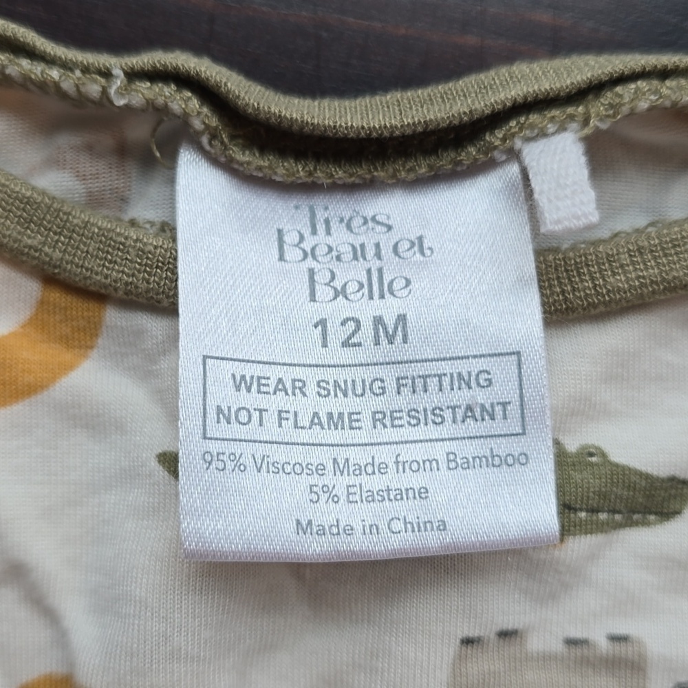 Tres Beau Et Belle ABC Sleep Bamboo Top - Picture 2 of 2